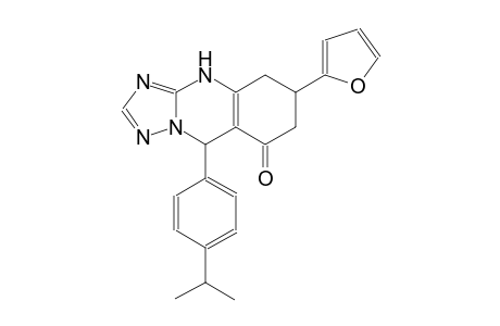 6-(2-furyl)-9-(4-isopropylphenyl)-5,6,7,9-tetrahydro[1,2,4]triazolo[5,1-b]quinazolin-8(4H)-one