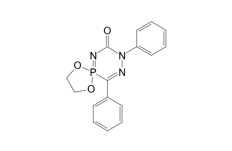 1,2,4,5-Phosphatriazin-3(4H)-one, 1-(1,2-ethylenedioxy)-4,6-diphenyl-