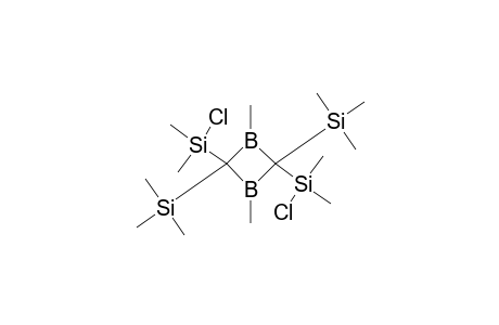 2,4-BIS-(CHLORODIMETHYLSILYL)-1,3-DIMETHYL-2,4-(TRIMETHYLSILYL)-1,3-DIBORETANE;ISOMER-#1