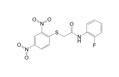 2-[(2,4-Dinitrophenyl)sulfanyl]-N-(2-fluorophenyl)acetamide