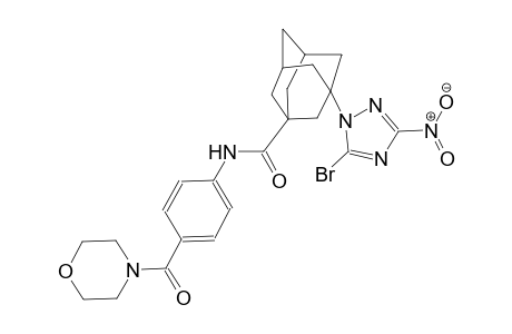 3-(5-bromo-3-nitro-1H-1,2,4-triazol-1-yl)-N-[4-(4-morpholinylcarbonyl)phenyl]-1-adamantanecarboxamide