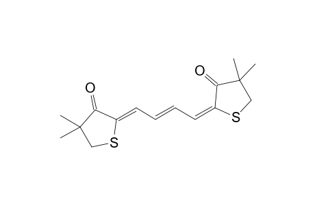 4,4,4',4'-Tetramethyl-2,2'-[2"-butene-1",4"-diylidene]-bis(tetrahydrothiophene)-3,3'-dione