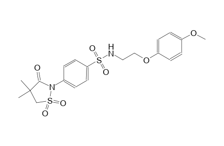 benzenesulfonamide, 4-(4,4-dimethyl-1,1-dioxido-3-oxo-2-isothiazolidinyl)-N-[2-(4-methoxyphenoxy)ethyl]-