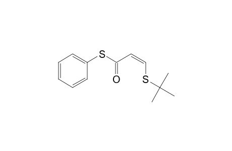 2-Propenethioic acid, 3-[(1,1-dimethylethyl)thio]-, S-phenyl ester, (Z)-