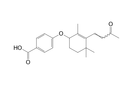 p-{[3-(3-oxo-1-butenyl)-2,4,4-trimethyl-2-cyclohexen-1-yl]oxy}benzoic acid