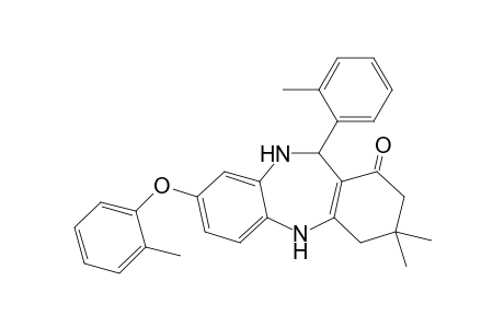 3,3-Dimethyl-8-[(o-methyl)phenoxy]-11-[(o-methyl)phenyl]-2,3,4,5,10,11-hexahydro-1H-dibenzo[b,e][1,4]diazepin-1-one