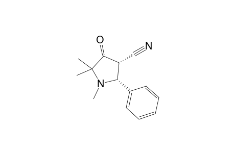 cis-4-Cyano-1,2,2-trimethyl-5-phenylpyrrolidin-3(2H)-one