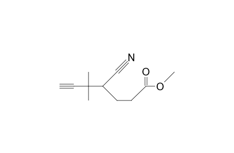 Methyl (S)-4-cyano-5,5-dimethyl-6-heptynoate
