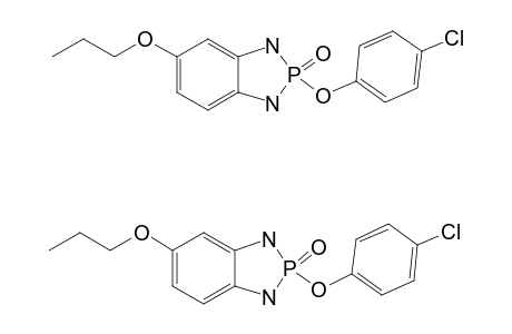 2-(4-CHLOROPHENYLOXY)-CARBAMATO-2,3-DIHYDRO-5-PROPOXY-1H-1,3,2-BENZODIAZAPHOSPHOLE-2-OXIDE