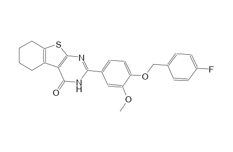 benzo[4,5]thieno[2,3-d]pyrimidin-4(3H)-one, 2-[4-[(4-fluorophenyl)methoxy]-3-methoxyphenyl]-5,6,7,8-tetrahydro-