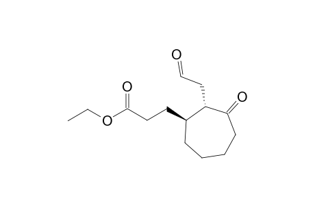 3-[(1S,2S)-3-keto-2-(2-ketoethyl)cycloheptyl]propionic acid ethyl ester