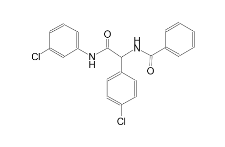 N-[2-(3-chloroanilino)-1-(4-chlorophenyl)-2-oxoethyl]benzamide