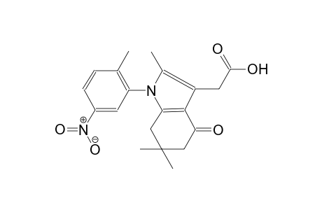 1H-indole-3-acetic acid, 4,5,6,7-tetrahydro-2,6,6-trimethyl-1-(2-methyl-5-nitrophenyl)-4-oxo-