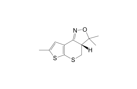 3,3,7-Trimethyl-3a-hydro-4H-thieno[2,3-b]thiopyrano[4,5-c]isoxazoline