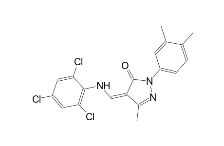 3H-pyrazol-3-one, 2-(3,4-dimethylphenyl)-2,4-dihydro-5-methyl-4-[[(2,4,6-trichlorophenyl)amino]methylene]-, (4Z)-