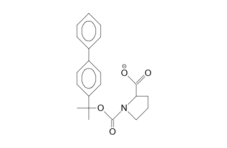 N-[1-(4-Biphenylyl)-1-methyl-ethoxycarbonyl]-proline anion