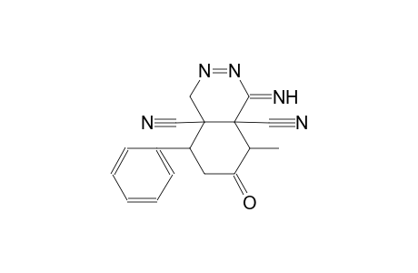 4a,8a-phthalazinedicarbonitrile, 1,4,5,6,7,8-hexahydro-1-imino-8-methyl-7-oxo-5-phenyl-