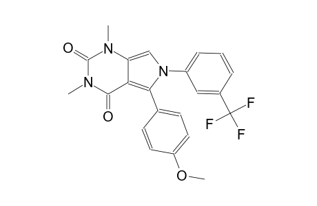 5-(4-methoxyphenyl)-1,3-dimethyl-6-[3-(trifluoromethyl)phenyl]-1H-pyrrolo[3,4-d]pyrimidine-2,4(3H,6H)-dione