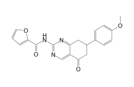 N-[7-(4-methoxyphenyl)-5-oxo-5,6,7,8-tetrahydro-2-quinazolinyl]-2-furamide