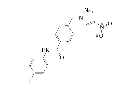 N-(4-fluorophenyl)-4-[(4-nitro-1H-pyrazol-1-yl)methyl]benzamide
