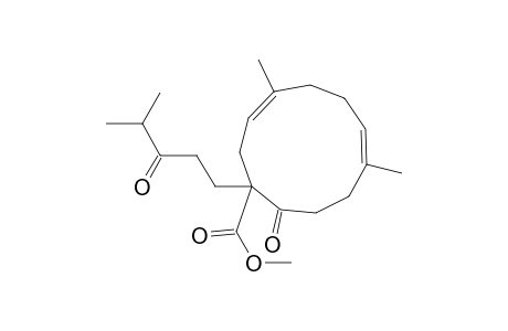 Methyl 4,8-dimethyl-1-(4'-methyl-3'-oxopentyl)-11-oxocycloundeca-3,7-diene-1-carboxylate