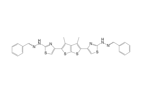 4,4'-(3,4-Dimethylthieno[2,3-b]thiophene-2,5-diyl)bis(2-(2-benzylidenehydrazinyl)thiazole)