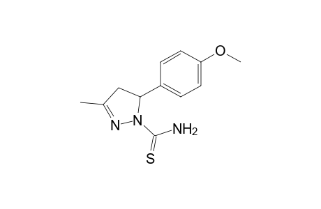 (RS)-(+-)-5-(4-Methoxyphenyl)-3-methyl-1-thiocarbamoyl-2-pyrazoline
