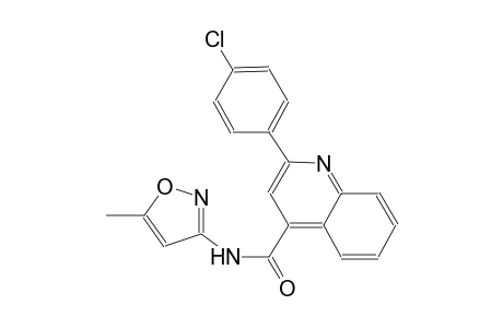 2-(4-chlorophenyl)-N-(5-methyl-3-isoxazolyl)-4-quinolinecarboxamide