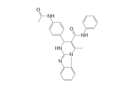 2-(4-Acetylamino-phenyl)-4-methyl-1,2-dihydro-benzo[4,5]imidazo[1,2-a]pyrimidine-3-carboxylic acid phenylamide