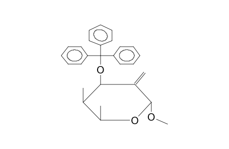 METHYL 2,4,6-TRIDEOXY-3-O-TRITYL-4-C-METHYL-2-C-METHYLENE-ALPHA-L-LIXOHEXOPYRANOSIDE