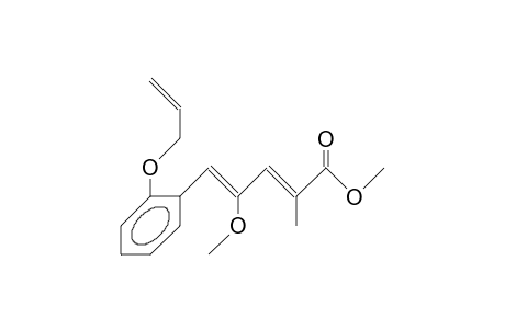 (2E,4E)-5-(2-Allyloxy-phenyl)-4-methoxy-2-methyl-penta-2,4-dienoic acid, methyl ester