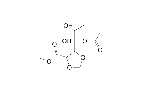 5-(1-Acetoxy-1,2-dihydroxypropyl)[1,3]dioxolane-4-carboxylic acid, methyl ester