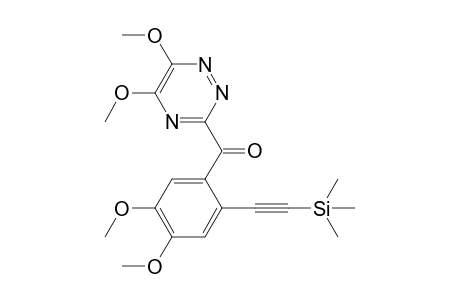 5,6-Dimethoxy-3-[4,5-dimethoxy-2-(trimethylsilylethynyl)benzoyl]-1,2,4-triazine