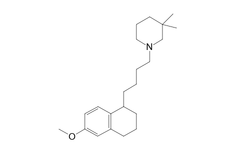 3,3-Dimethyl-1-[4-(6-methoxy-1,2,3,4-tetrahyronaphthalen-1-yl)-n-butyl]piperidine
