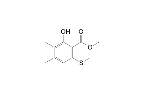 Methyl-3,4-dimethyl-2-hydroxy-6-methylthio-benzoate