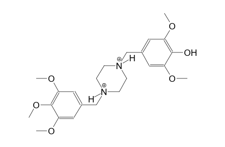 1-(4-hydroxy-3,5-dimethoxybenzyl)-4-(3,4,5-trimethoxybenzyl)piperazinediium