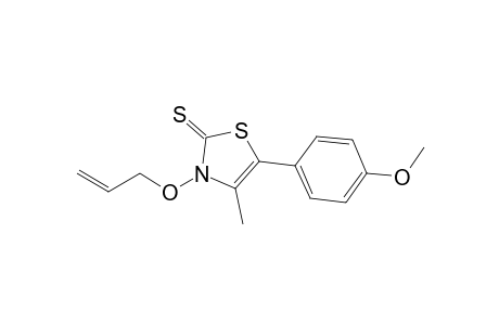 5-(p-Methoxyphenyl)-4-methyl-3-(prop-2-en-1-oxy)-thiazole-2(3H)-thione