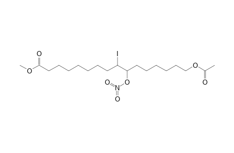 Methyl threo-16-acetoxy-9(10)-iodo-10(9)-nitratohexadecanoate