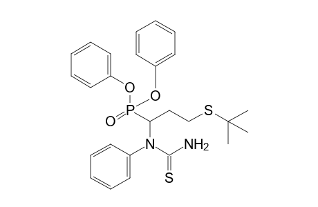 Diphenyl 1-(phenylthioureido)-3-t-butylthiopropanephosphonate