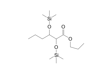 Propyl 2,3-bis((trimethylsilyl)oxy)hexanoate