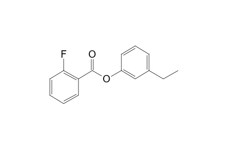 2-Fluorobenzoic acid, 3-ethylphenyl ester