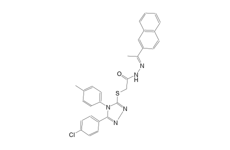 acetic acid, [[5-(4-chlorophenyl)-4-(4-methylphenyl)-4H-1,2,4-triazol-3-yl]thio]-, 2-[(E)-1-(2-naphthalenyl)ethylidene]hydrazide