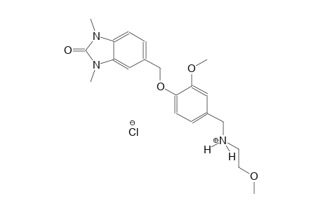 benzenemethanaminium, 4-[(2,3-dihydro-1,3-dimethyl-2-oxo-1H-benzimidazol-5-yl)methoxy]-3-methoxy-N-(2-methoxyethyl)-, chloride