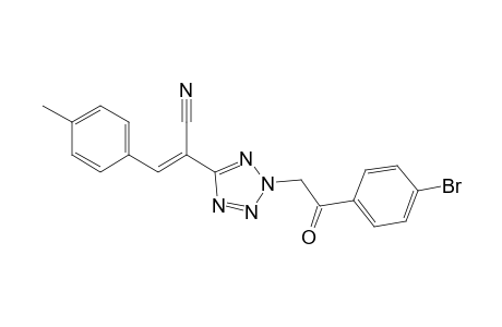 (E)-2-(2-(2-(4-Bromophenyl)-2-oxoethyl)-2H-tetrazol-5-yl)-3-(p-tolyl)acrylonitrile