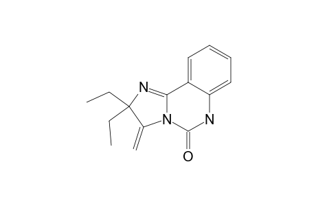 2,2-DIETHYL-3-METHYLENE-2,3,6-TRIHYDROIMIDAZO-[1,2-C]-QUINAZOLIN-5-ONE