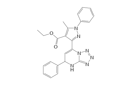 Ethyl 5-methyl-1-phenyl-3-(5-phenyl-4,5-dihydrotetrazolo[1,5-a]pyrimidin-7-yl)-1H-pyrazole-4-carboxylate