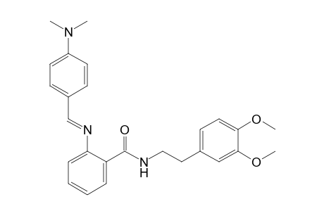 N-(3,4-dimetoxyphenethyl)-o-{[p-(dimethylamino)benzylidene]amino}benzamide