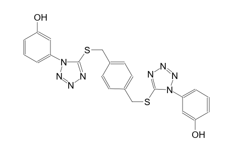 3-(5-{[4-({[1-(3-hydroxyphenyl)-1H-tetraazol-5-yl]sulfanyl}methyl)benzyl]sulfanyl}-1H-tetraazol-1-yl)phenol