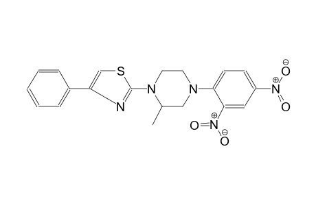 4-(2,4-dinitrophenyl)-2-methyl-1-(4-phenyl-1,3-thiazol-2-yl)piperazine