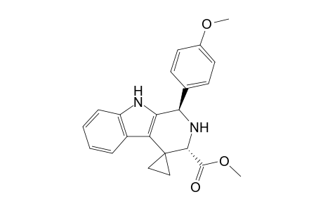 Methyl (trans)-1'-(p-methoxyphenyl)-2',3',4',9'-tetrahydro-spiro[cyclopropane-1,4'-(1H)-.beta.-carboline]-3'-carboxylate
